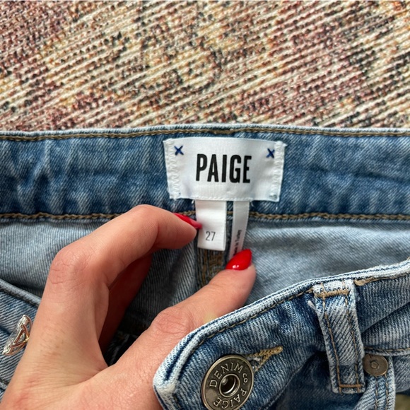 Paige High Rise Sarah Straight Jean - Picture 7 of 15